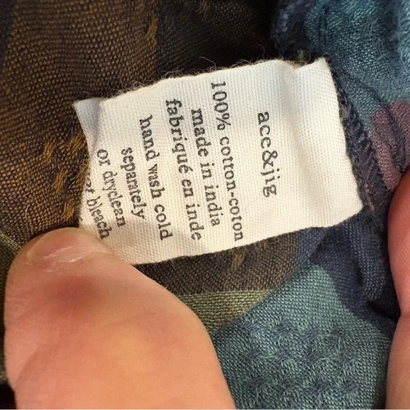 Ace & Jig Multicolor Striped Midi Dress Cottagecore Boho Spring - Picture 8 of 8